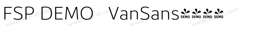 FSP DEMO   VanSans字体转换